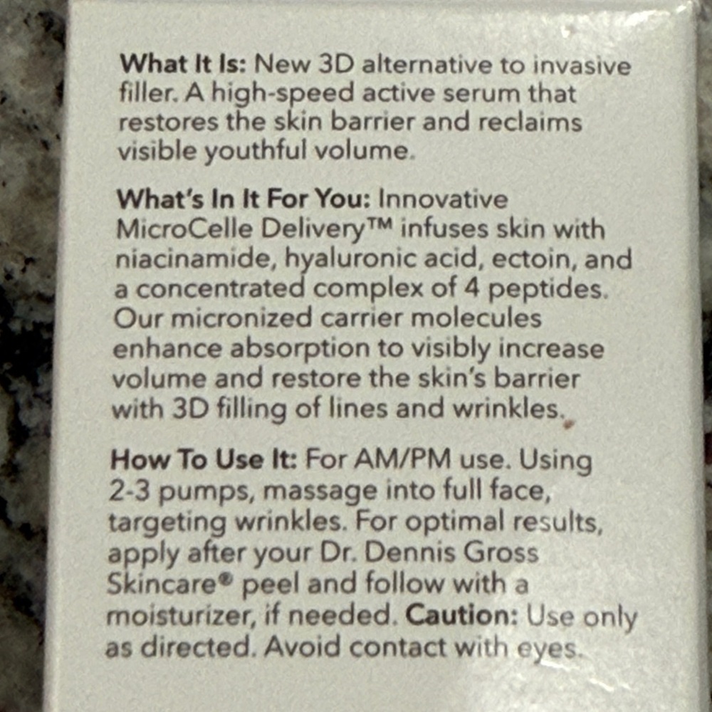 Dr. Dennis Gross 3D Fill + Repair Serum New In Box! - Picture 6 of 9